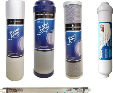 Cartuchos de repuesto para filtros de agua y lámpara UV