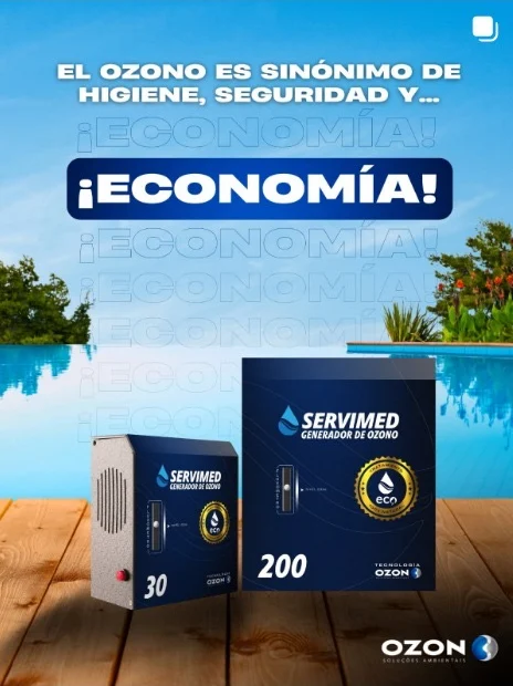Generadores de ozono SERVIMED 30 y 200: higiene, seguridad y economía